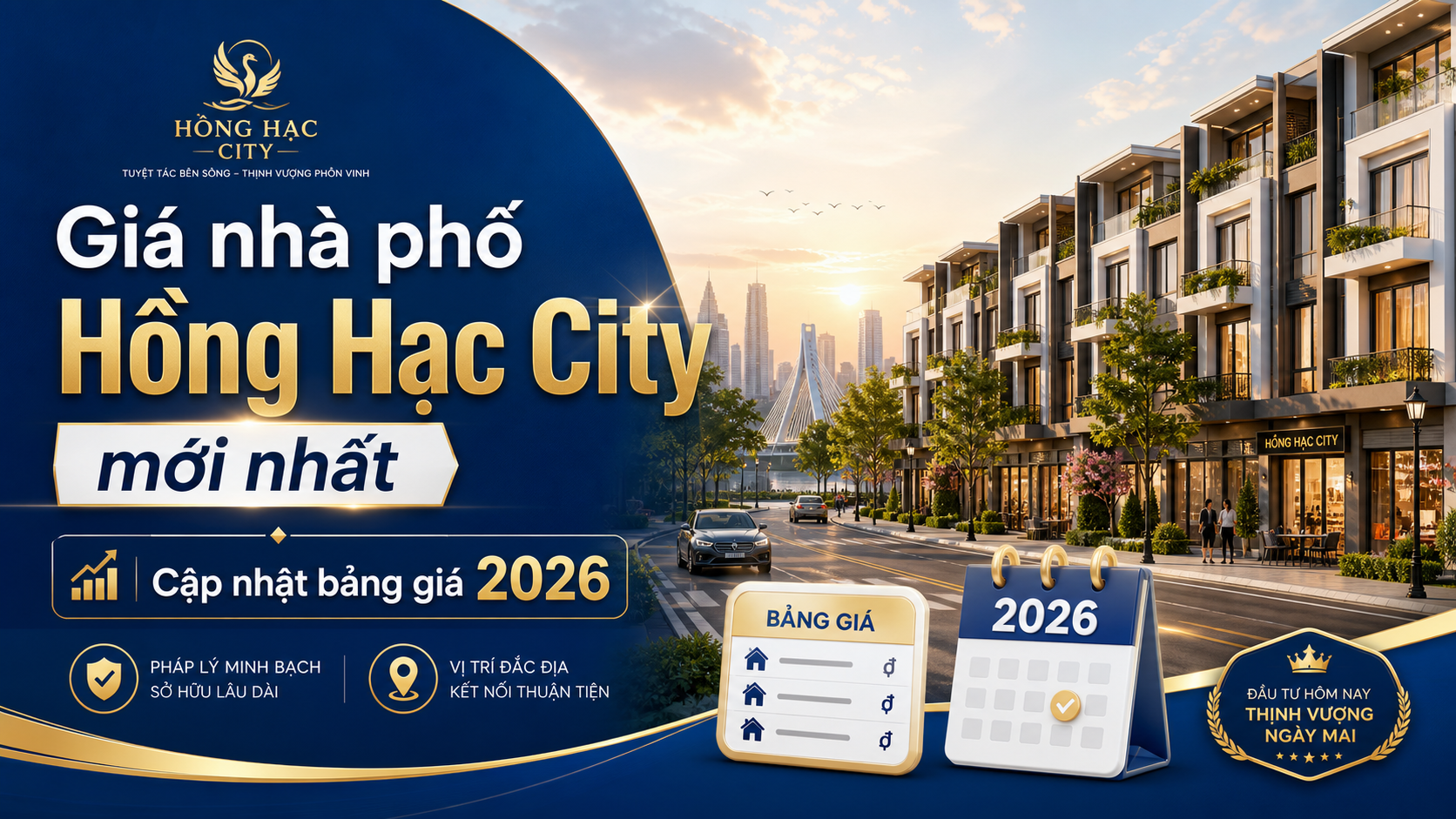 Giá nhà phố Hồng Hạc City mới nhất: Cập nhật bảng giá 2026